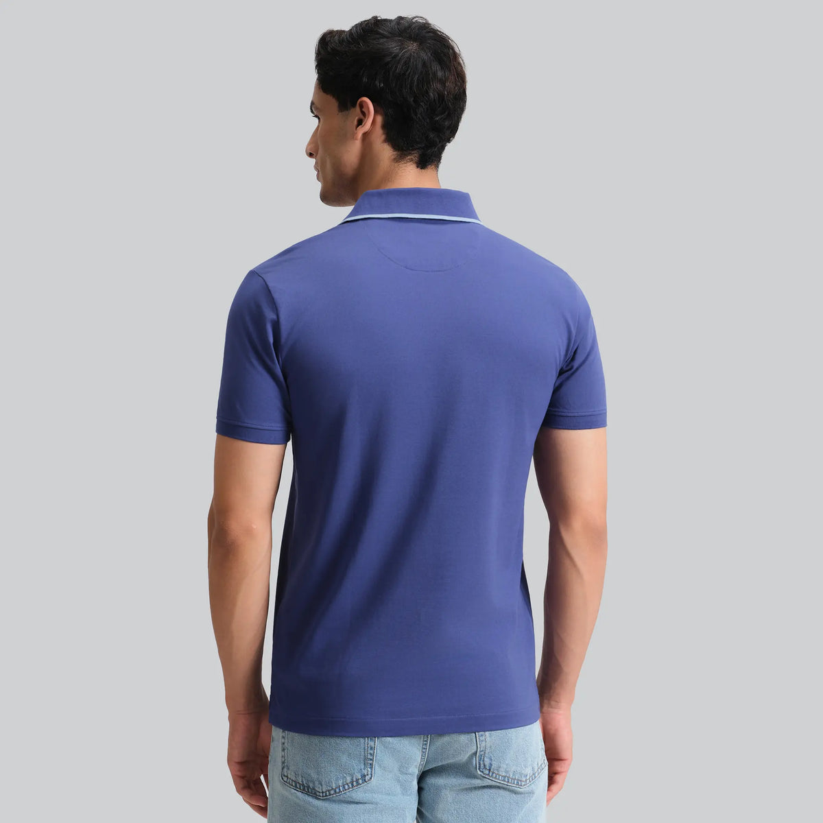 Pique Polo T-shirt - Iris Blue