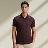 Pique Polo T-shirt - Espresso Brown