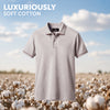 Pique Polo T-shirt - Warm Grey