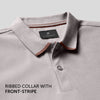 Pique Polo T-shirt - Warm Grey