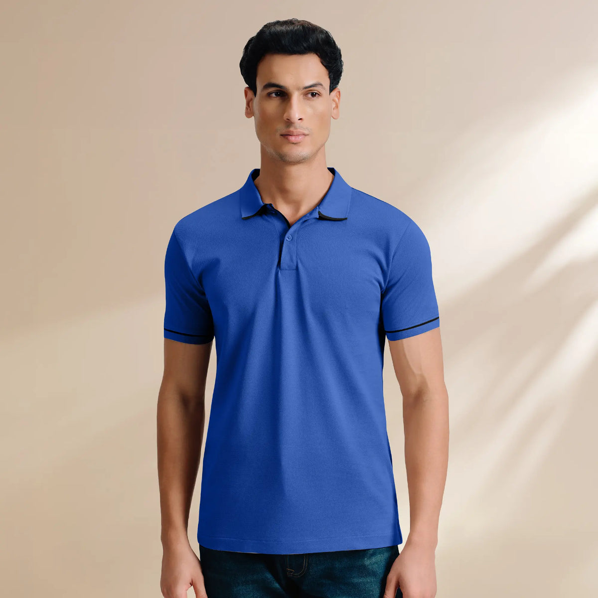 Pique Polo T-shirt - Olympic Blue