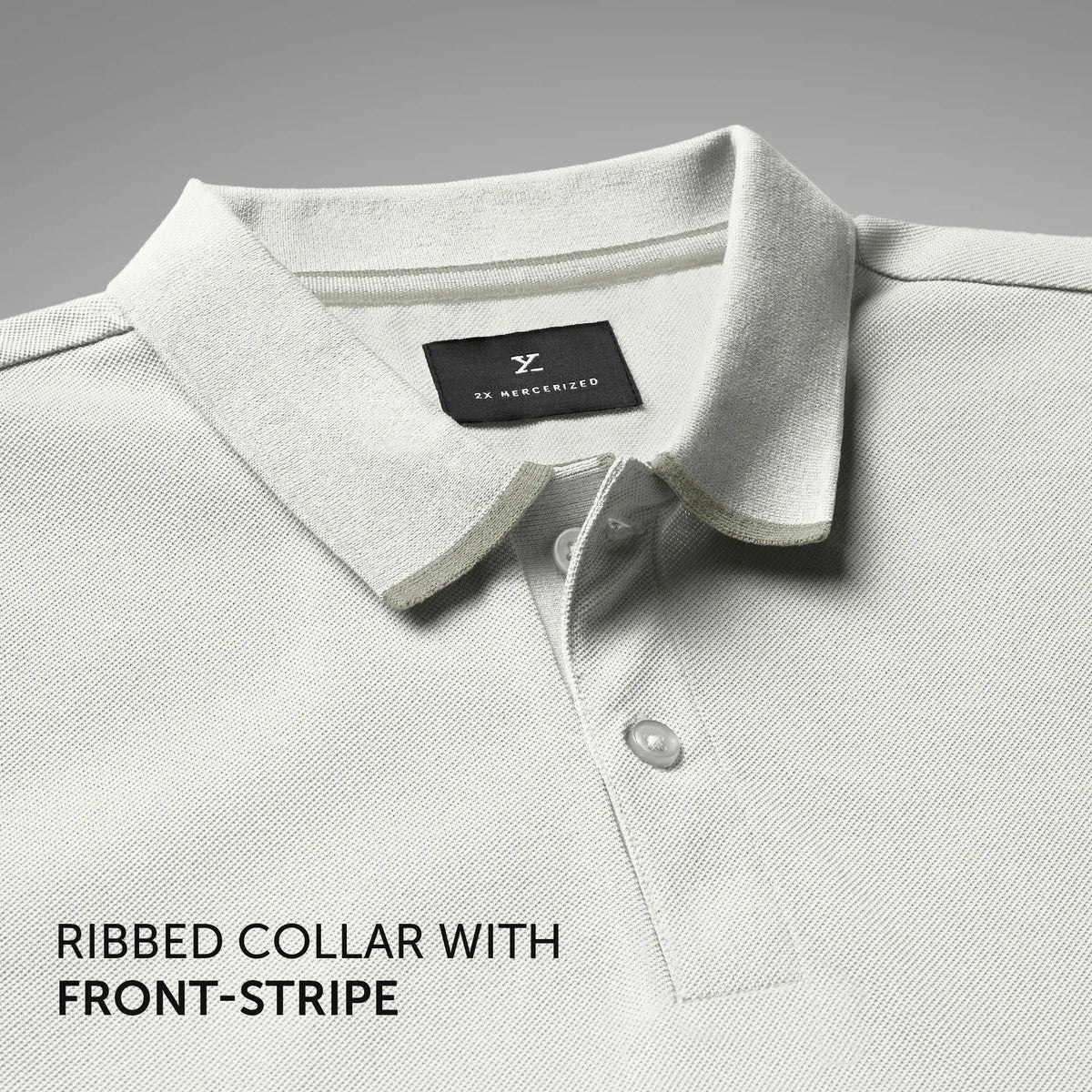 Pique Polo T-shirt - Almond White