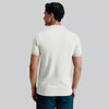 Pique Polo T-shirt - Almond White