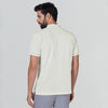 Pique Polo T-shirt - Almond White