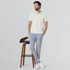 Pique Polo T-shirt - Almond White