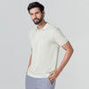 Pique Polo T-shirt - Almond White