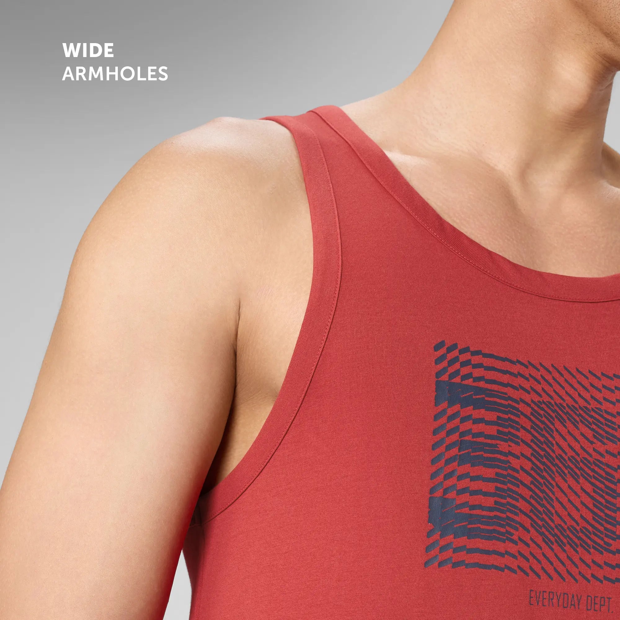 Cotton Lounge Vest - Cardinal Red