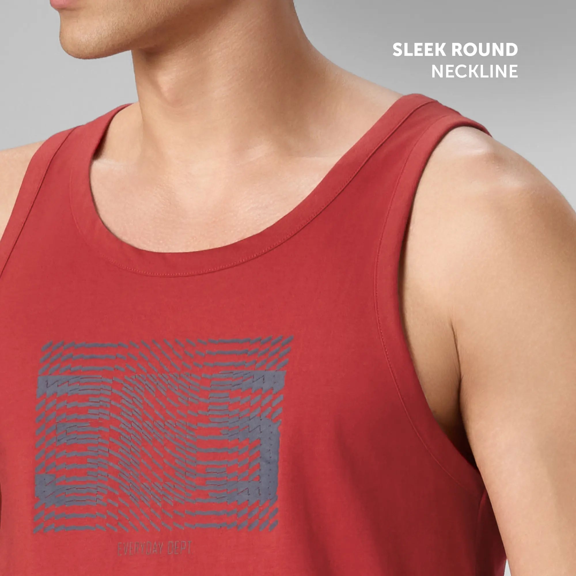 Cotton Lounge Vest - Cardinal Red