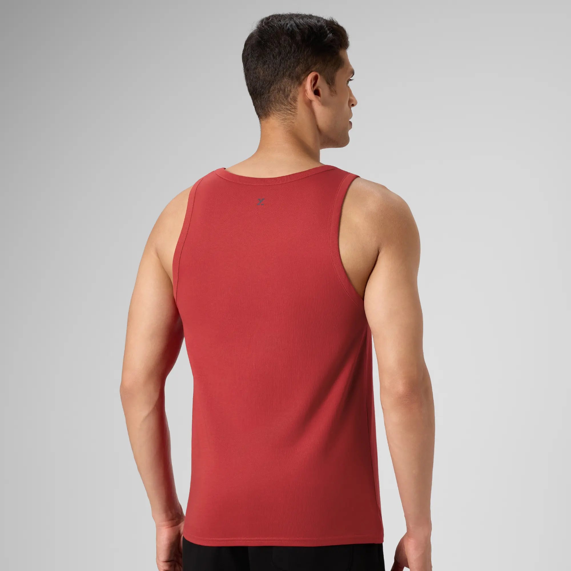 Cotton Lounge Vest - Cardinal Red