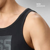 Cotton Lounge Vest - Pitch Black