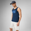 Cotton Lounge Vest - Midnight Blue