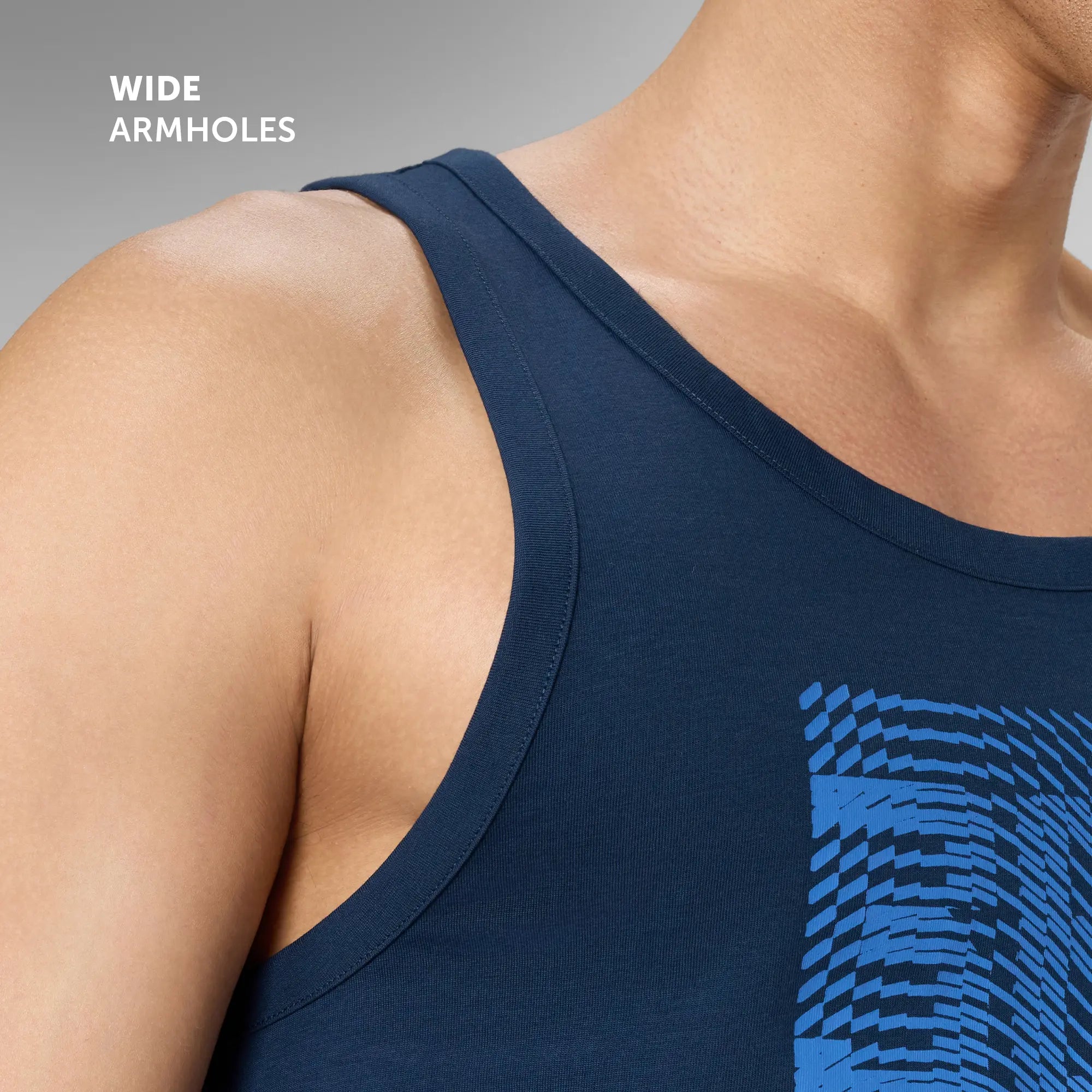 Cotton Lounge Vest - Midnight Blue