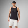 Cotton Lounge Vest - Pitch Black