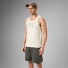 Cotton Lounge Vest - Almond White