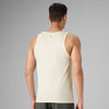 Cotton Lounge Vest - Almond White