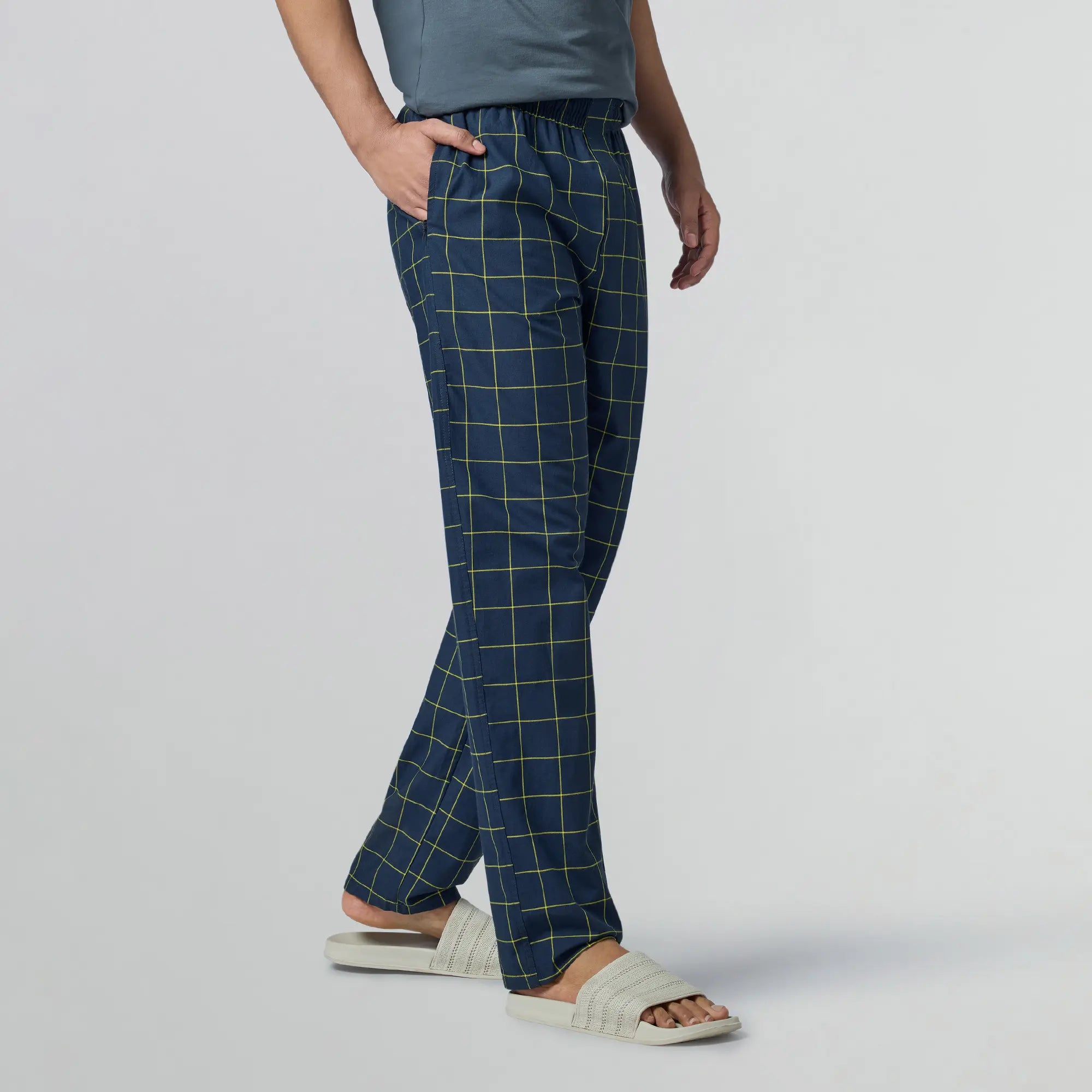 Checkmate Combed Cotton Pyjamas Lemon Burst