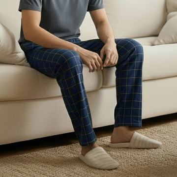 Checkmate Combed Cotton Pyjamas Lemon Burst