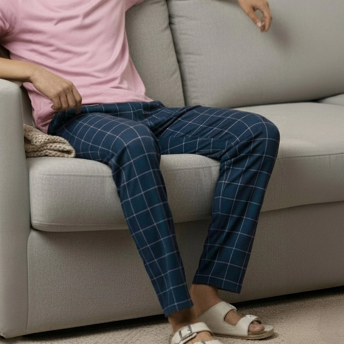 Checkmate Combed Cotton Pyjamas Pink Pop