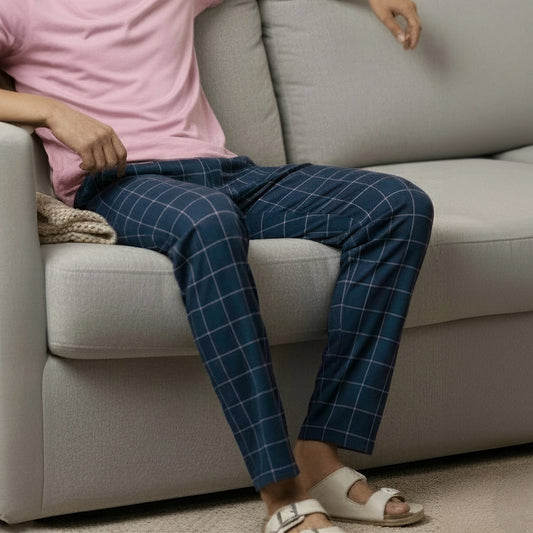 Checkmate Combed Cotton Pyjamas Pink Pop