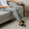 Checkmate Combed Cotton Pyjamas Frost Grey