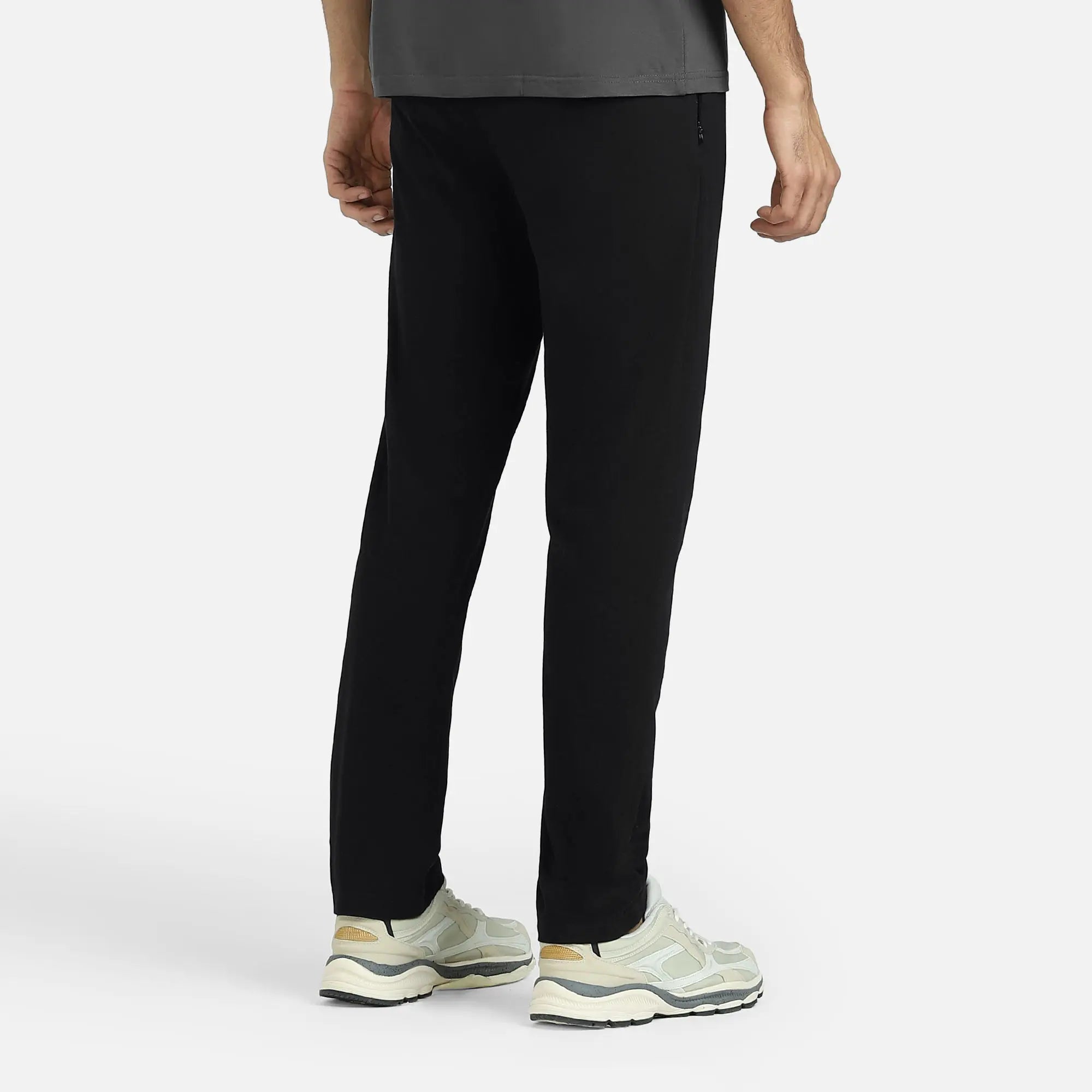 Nova Cotton Rich Track Pants Pitch Black
