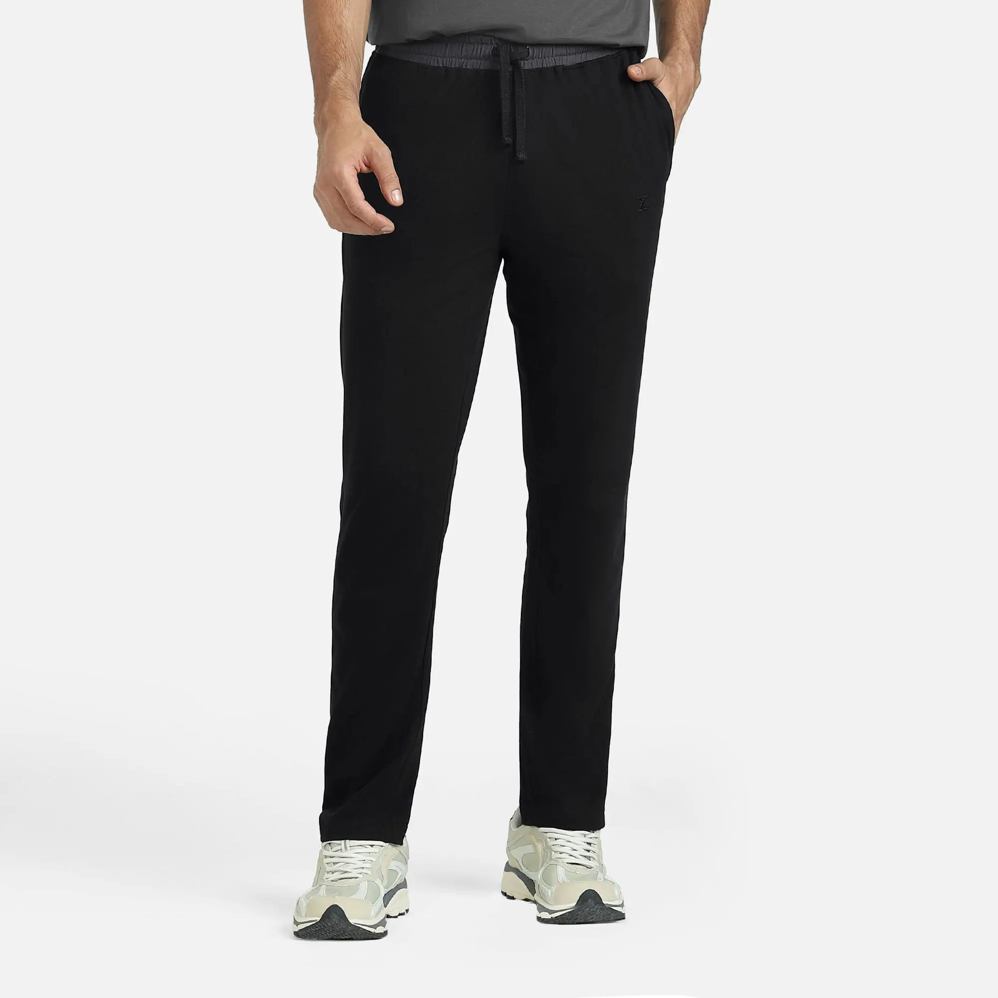Nova Cotton Rich Track Pants Pitch Black