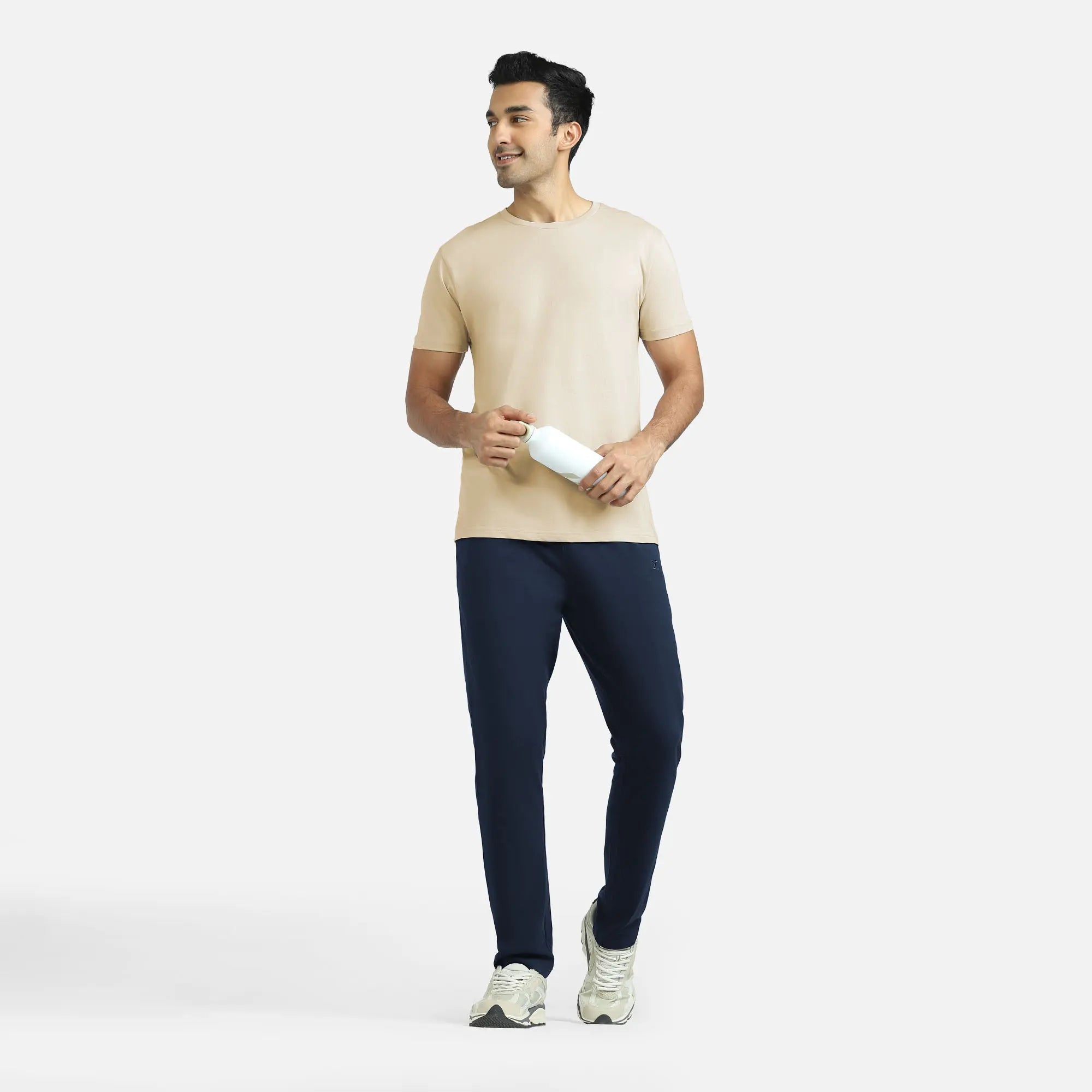 Nova Cotton Rich Track Pants Navy Blue