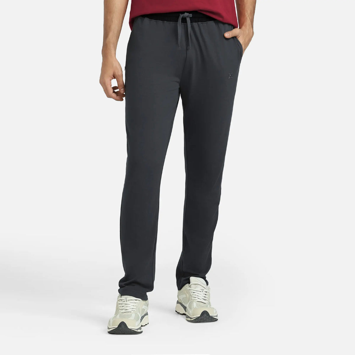 Nova Cotton Rich Track Pants Anchor Grey