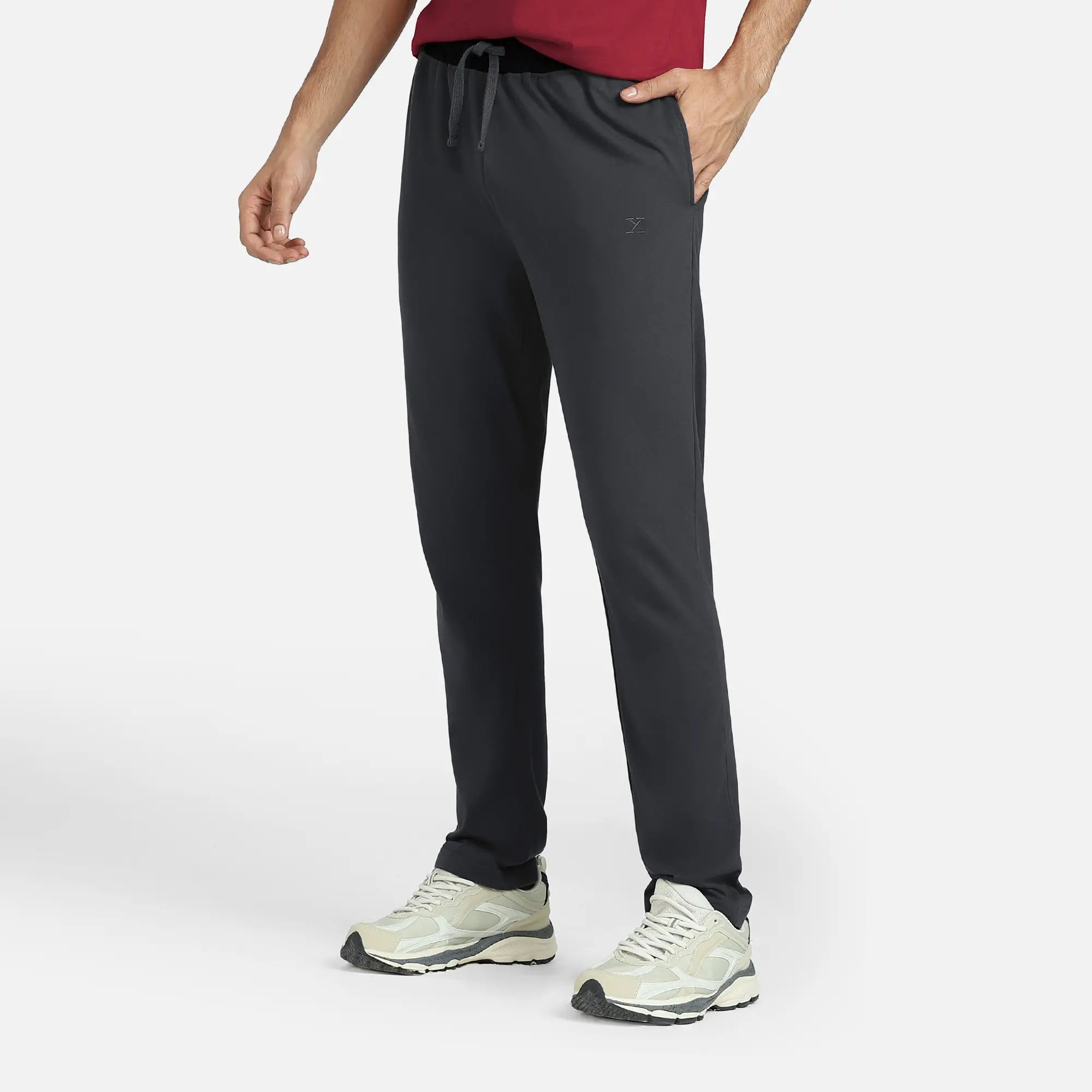 Nova Cotton Rich Track Pants Anchor Grey