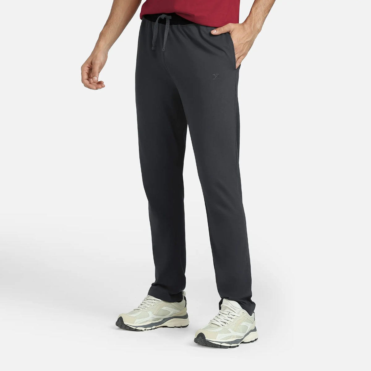 Nova Cotton Rich Track Pants Anchor Grey