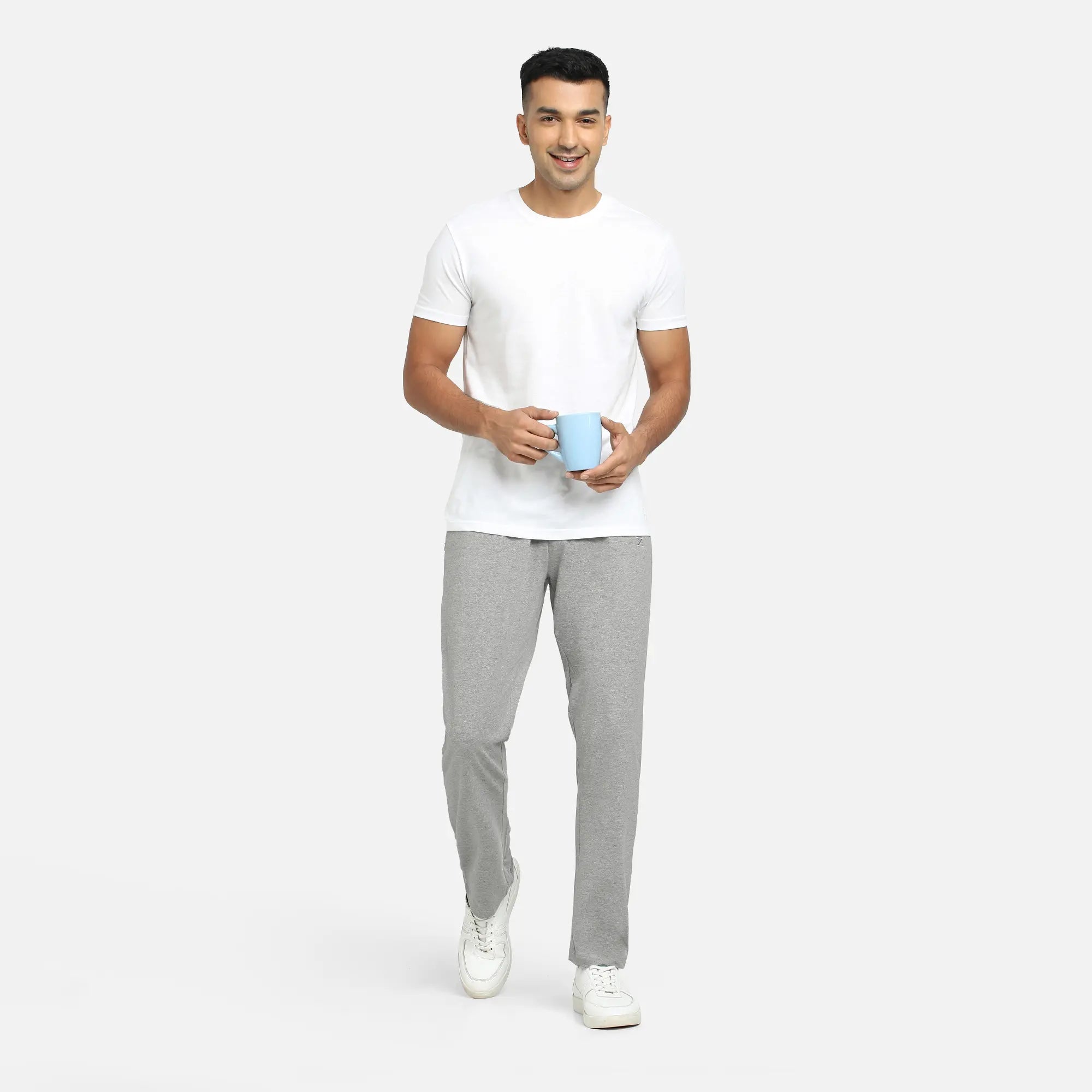 Nova Cotton Rich Track Pants Frost Grey