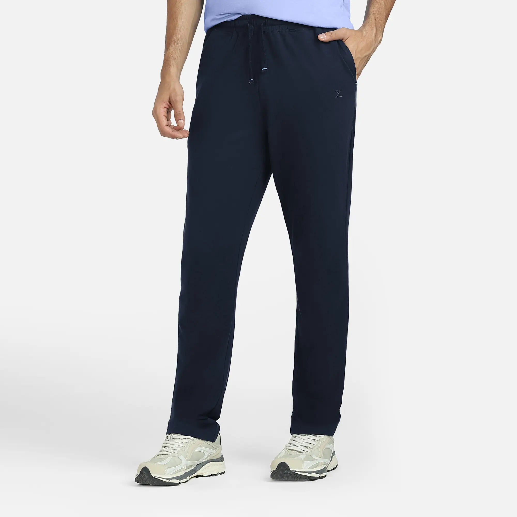 Pace Cotton Rich Track Pants Navy Blue