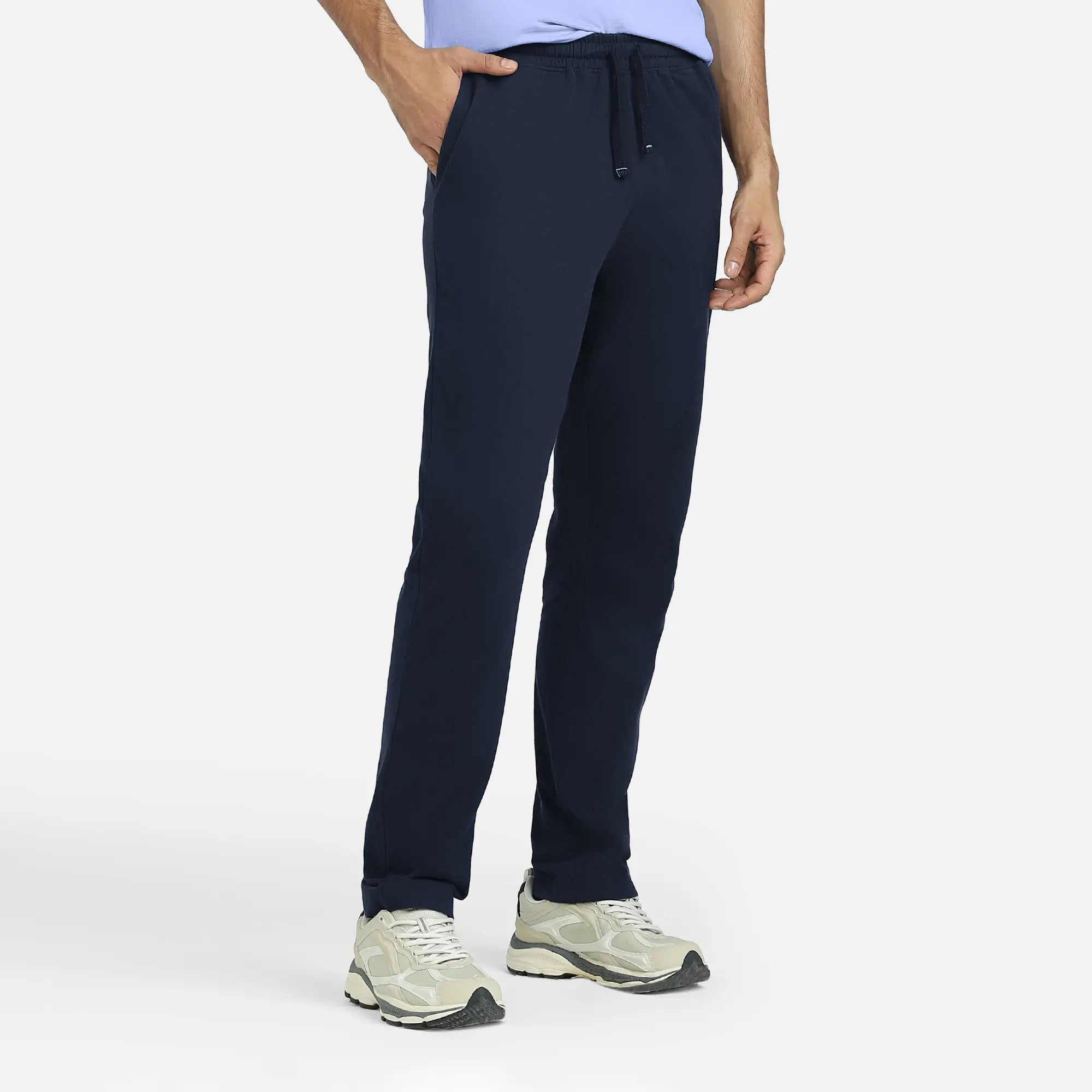 Pace Cotton Rich Track Pants Navy Blue