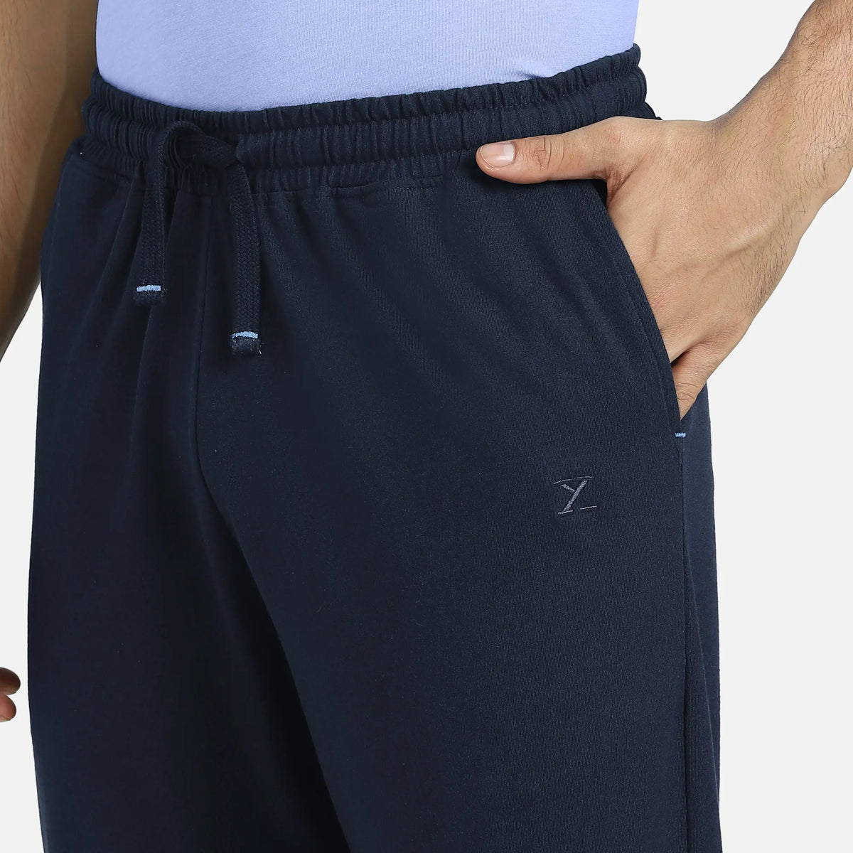 Pace Cotton Rich Track Pants Navy Blue