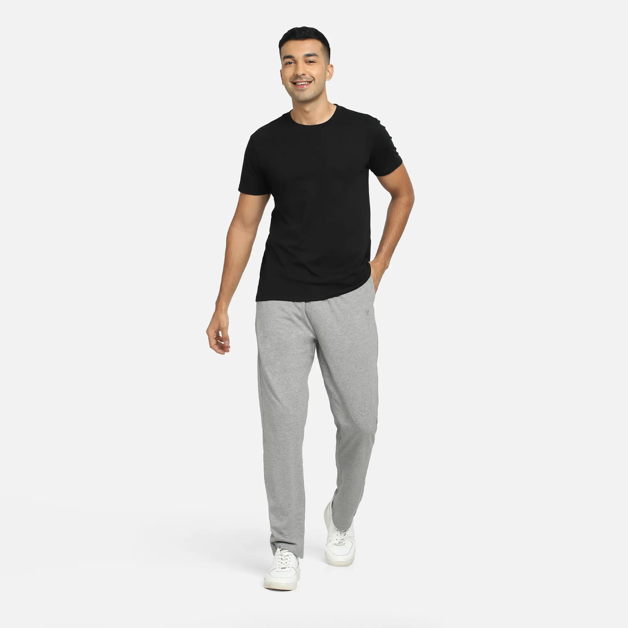 Pace Cotton Rich Track Pants Frost Grey