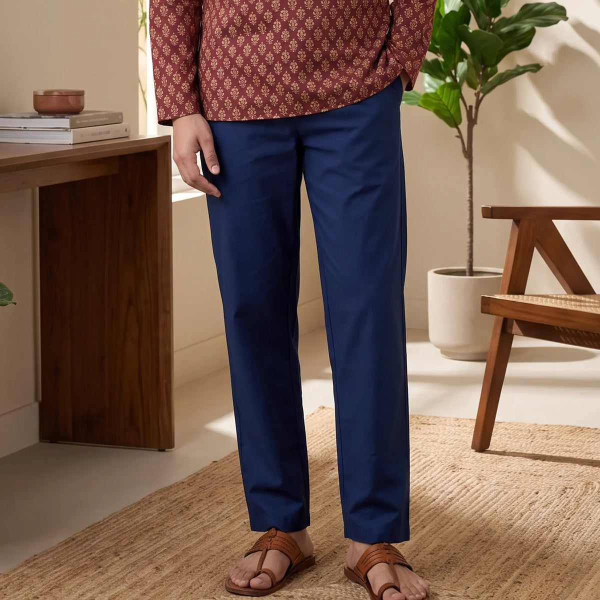 Pace Cotton Pyjamas Midnight Blue