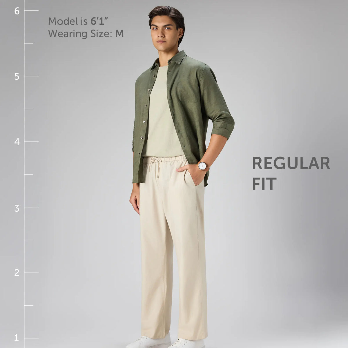 Zen Cotton Easy Pants Ivory Latte