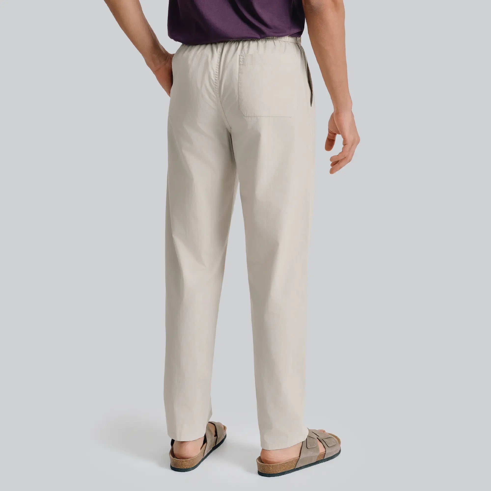 Zen Cotton Easy Pants Ivory Latte