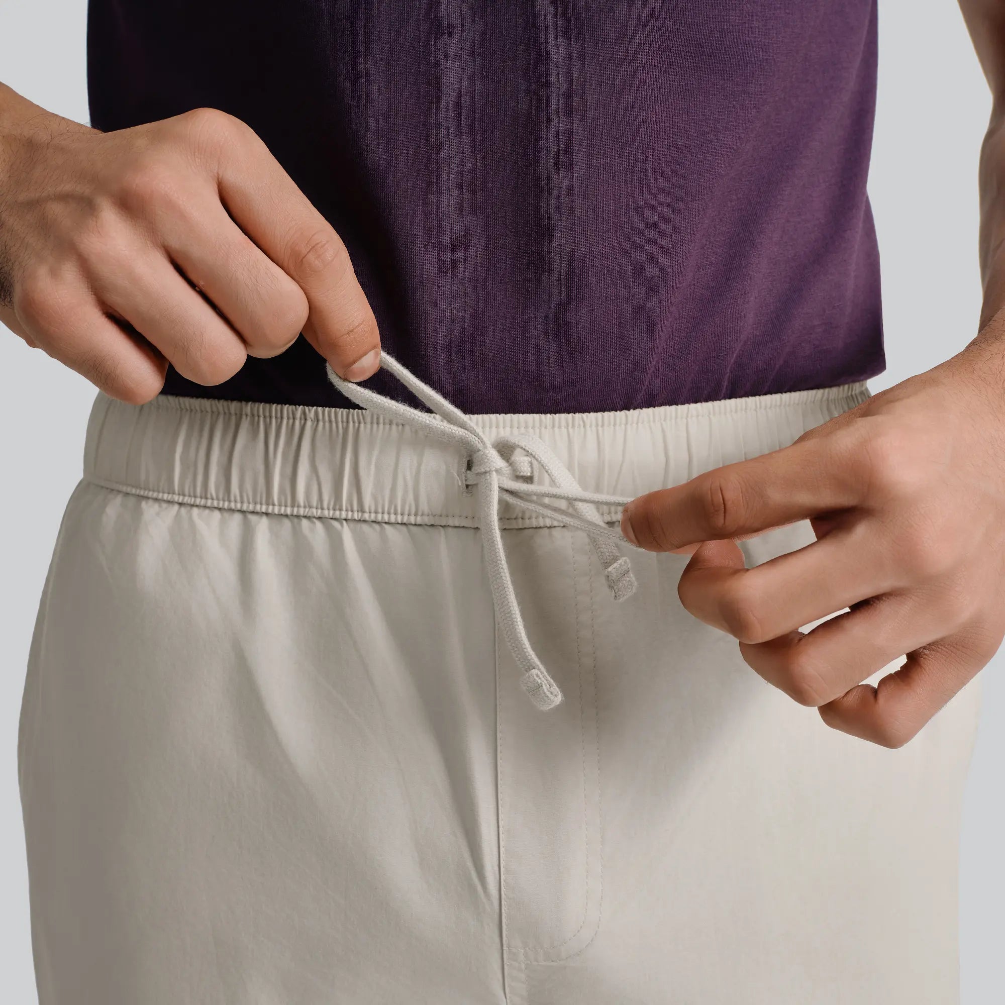 Zen Cotton Easy Pants Ivory Latte