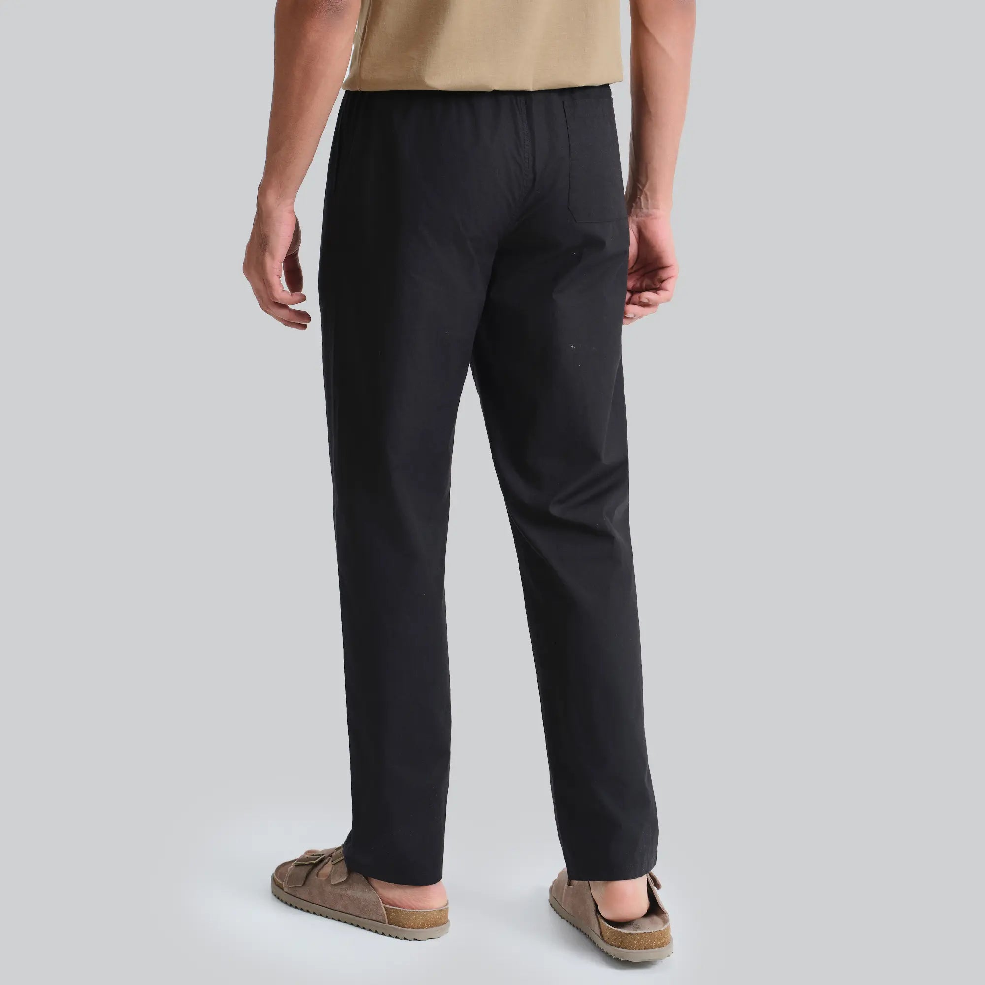Zen Cotton Easy Pants Pitch Black – XYXX Apparels Zen Cotton Easy Pants Pitch Black – XYXX Apparels