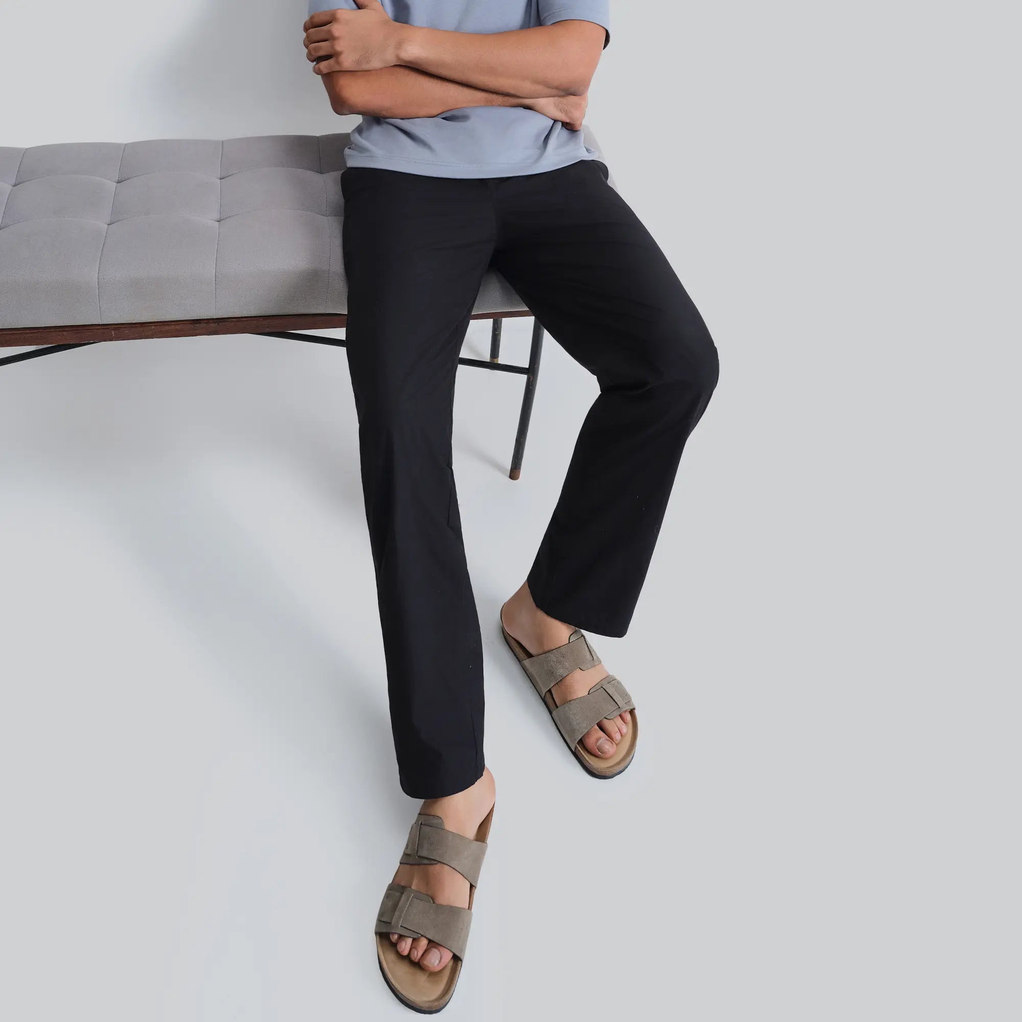 Zen Cotton Easy Pants Pitch Black – XYXX Apparels