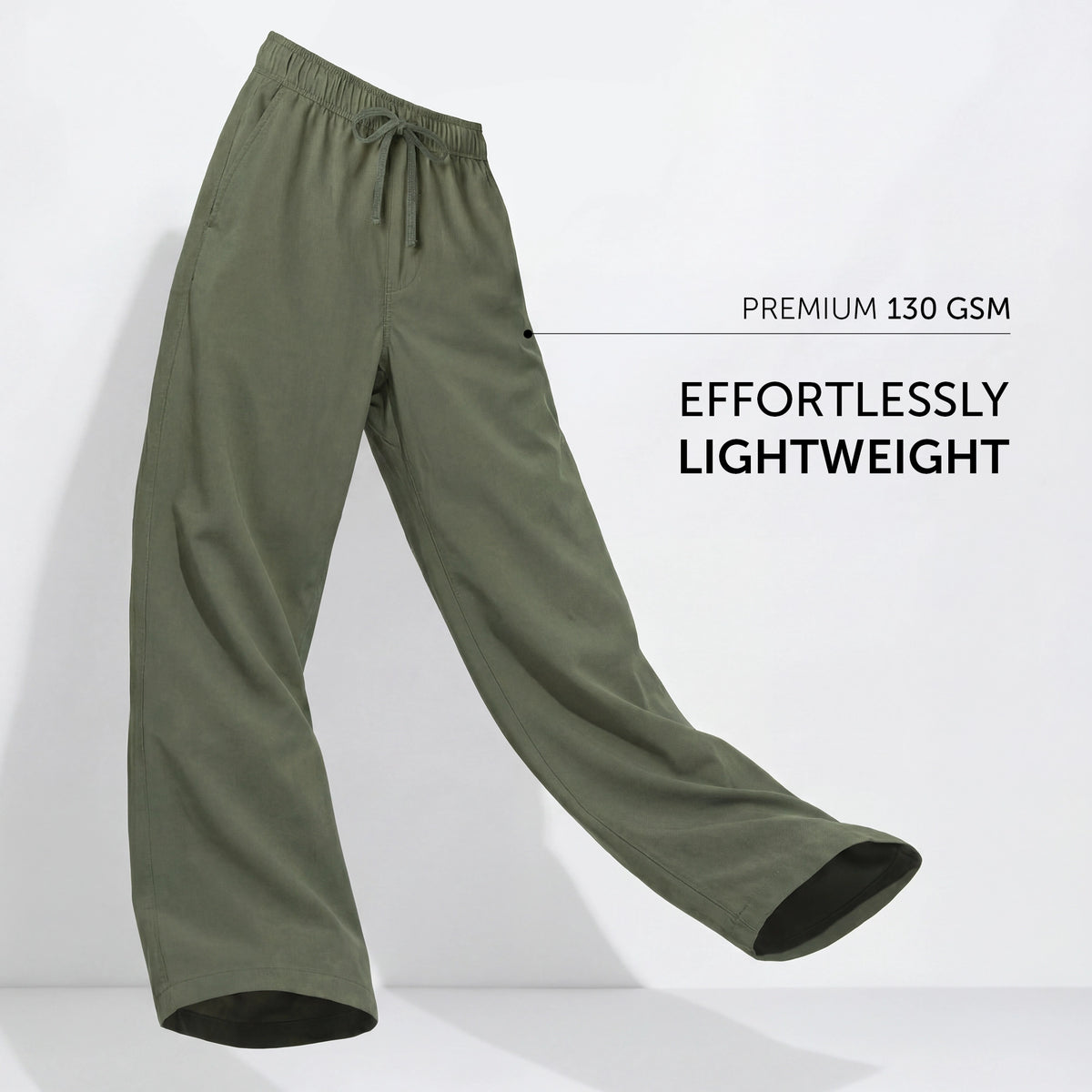 Zen Cotton Easy Pants Olive Green