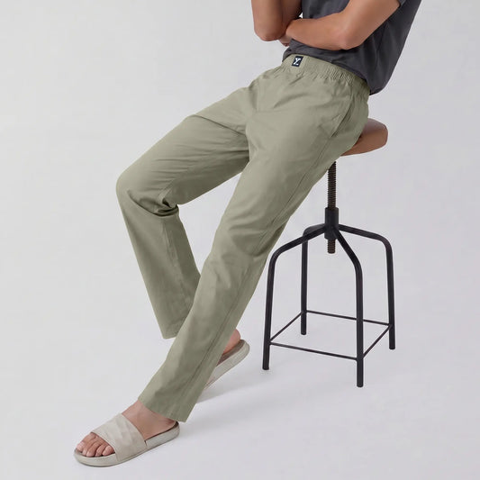 Cotton Solid Pyjamas - Cascade Grey