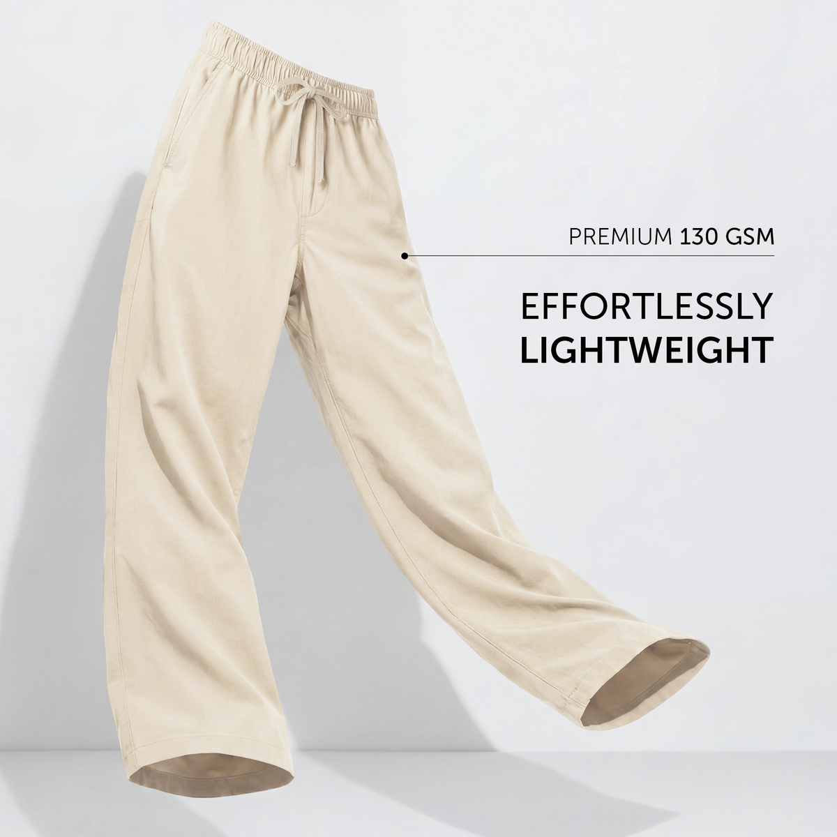 値段交渉OK LIGHT WEIGHT BREATHABLE PANTS Relaxed Fit Cotton Easy Pants - Ivory Latte – XYXX Apparels