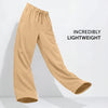 Relaxed Fit Cotton Easy Pants - Dune Brown