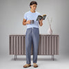 Ultra-Breathable Cotton Chambray Pyjamas - Washed Navy