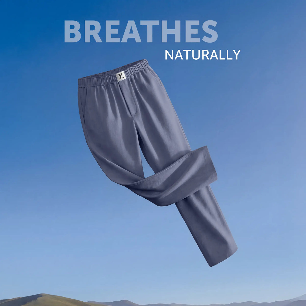 Ultra-Breathable Cotton Chambray Pyjamas - Washed Navy