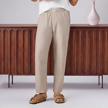 Ultra-Breathable Cotton Chambray Pyjamas - Taupe Grey