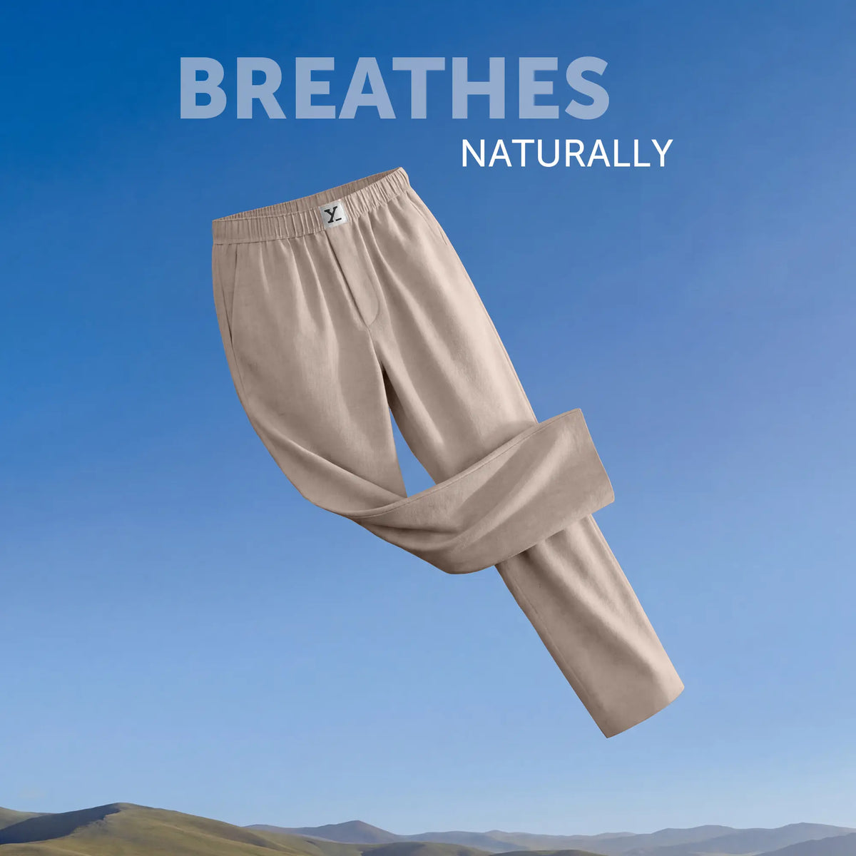 Ultra-Breathable Cotton Chambray Pyjamas - Taupe Grey