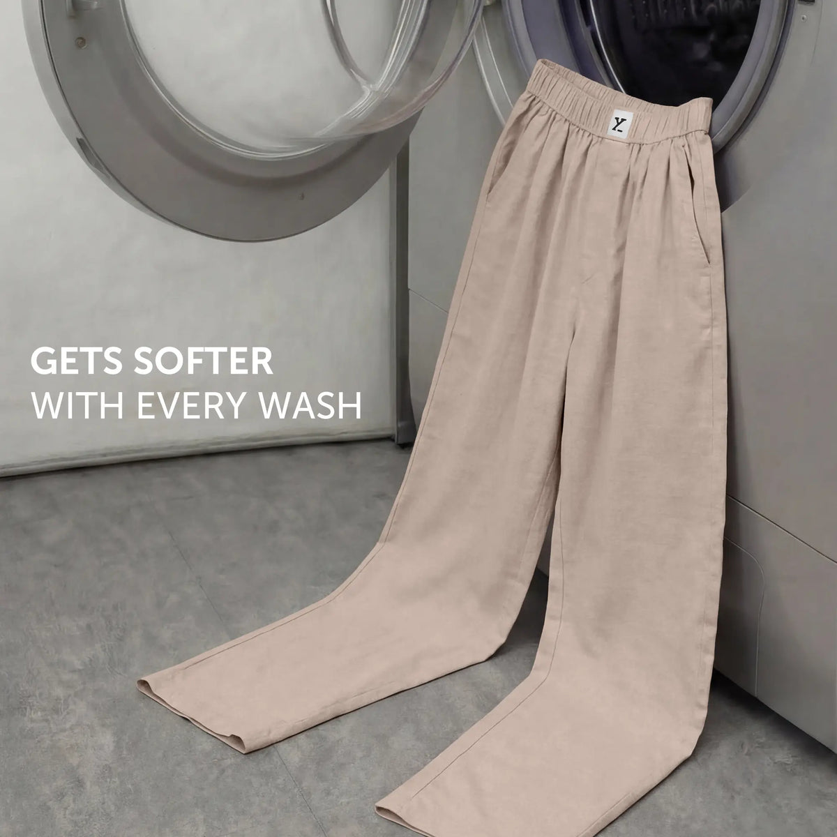 Ultra-Breathable Cotton Chambray Pyjamas - Taupe Grey